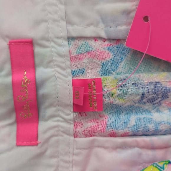 Lilly Pulitzer Walsh Shorts Pop Up Summer Remix Patch size 10 New with Tag - Picture 5 of 8